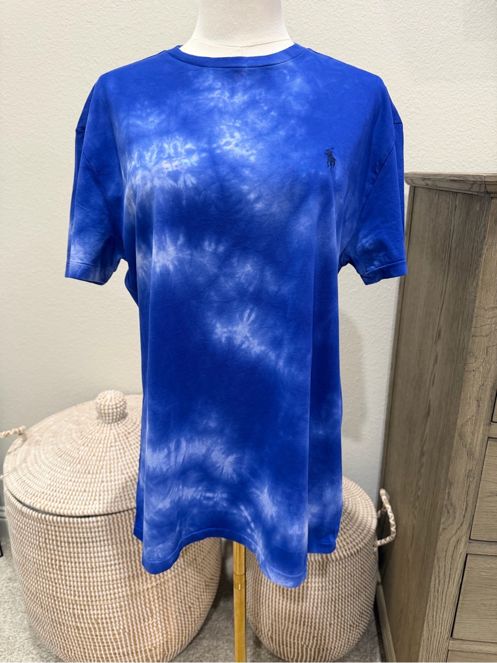 Polo by Ralph Lauren Royal Blue Tie-Dye Crewneck T-Shirt